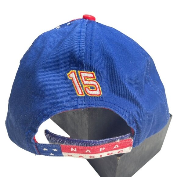 Michael Waltrip #15 Napa Racing Trucker Hat Cap Blue Red Strap Back Authentic - Picture 7 of 8